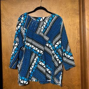 Alfred Dunner Plus size three quarter length t shirt